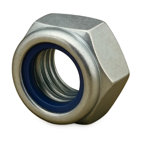 Гайка со стопорным кольцом оцинкованная DIN 985 М20