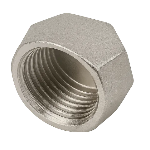 Заглушка никелированная латунная Ду 50 2" ВР