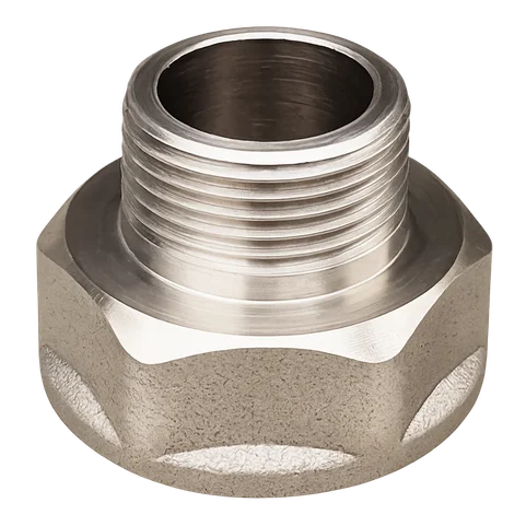 Переход никелированный латунный Ду 20х15 3/4"х1/2" ВР/НР